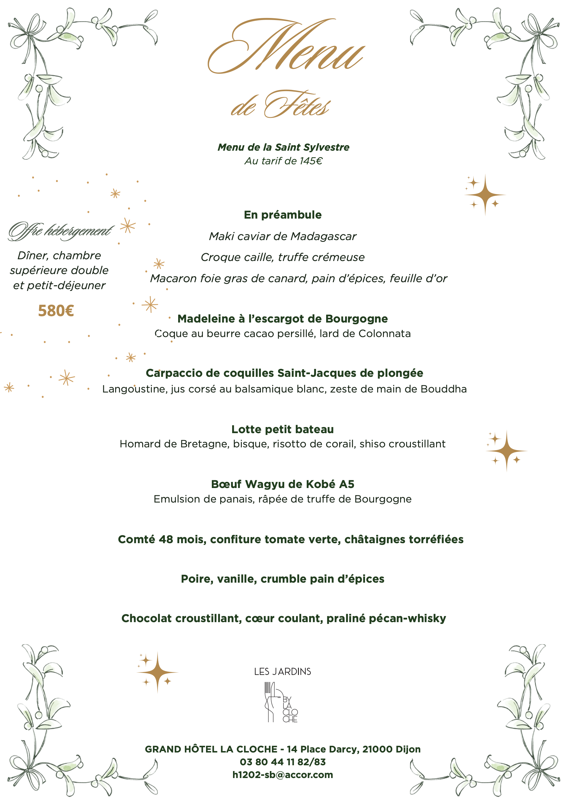 Menu Nouvel An